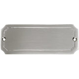 Messingschild 48 vernickelt mit Gravur