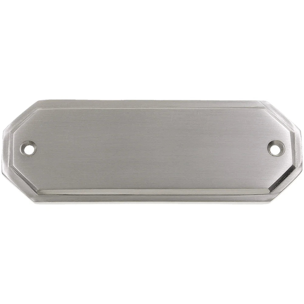 Messingschild 112 vernickelt mit Gravur