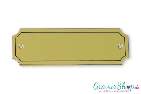 Messingschild mit Gravur Nr.35
