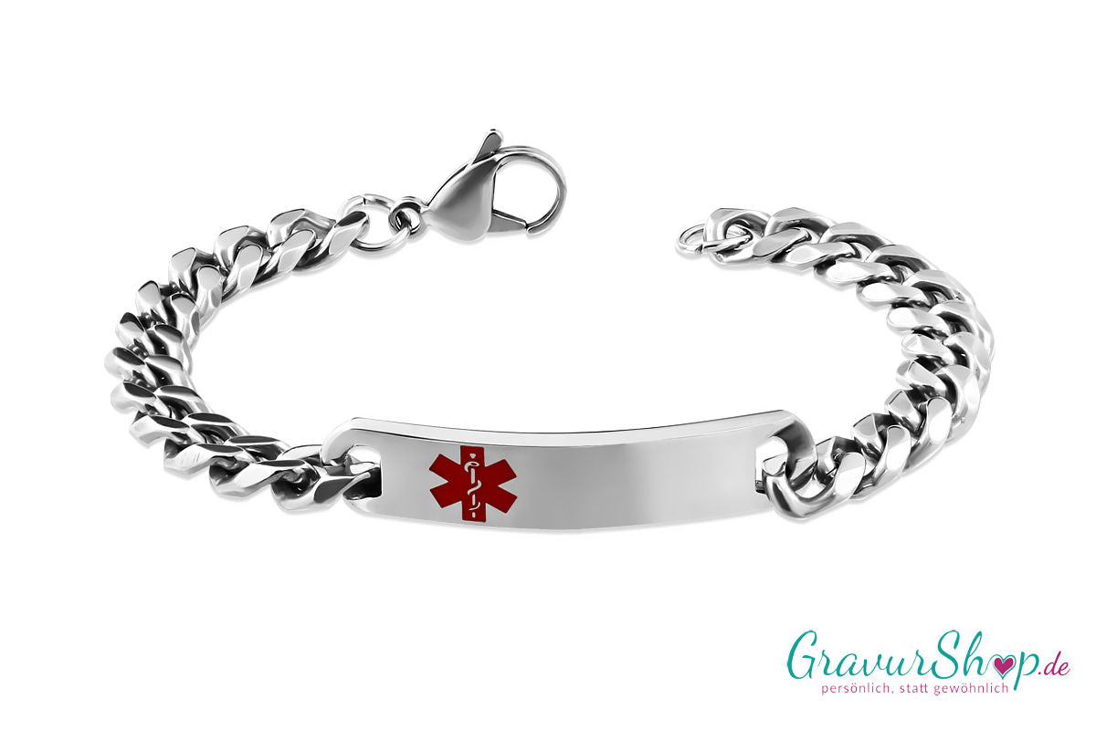 Notfallarmband 01 mit Gravur