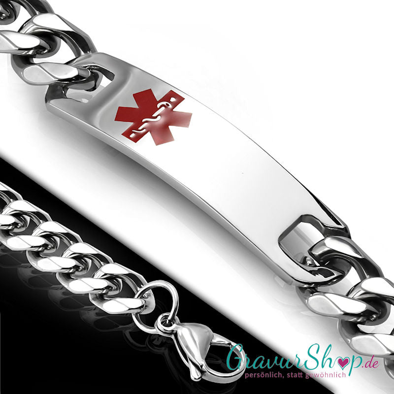 Notfallarmband 02 mit Gravur