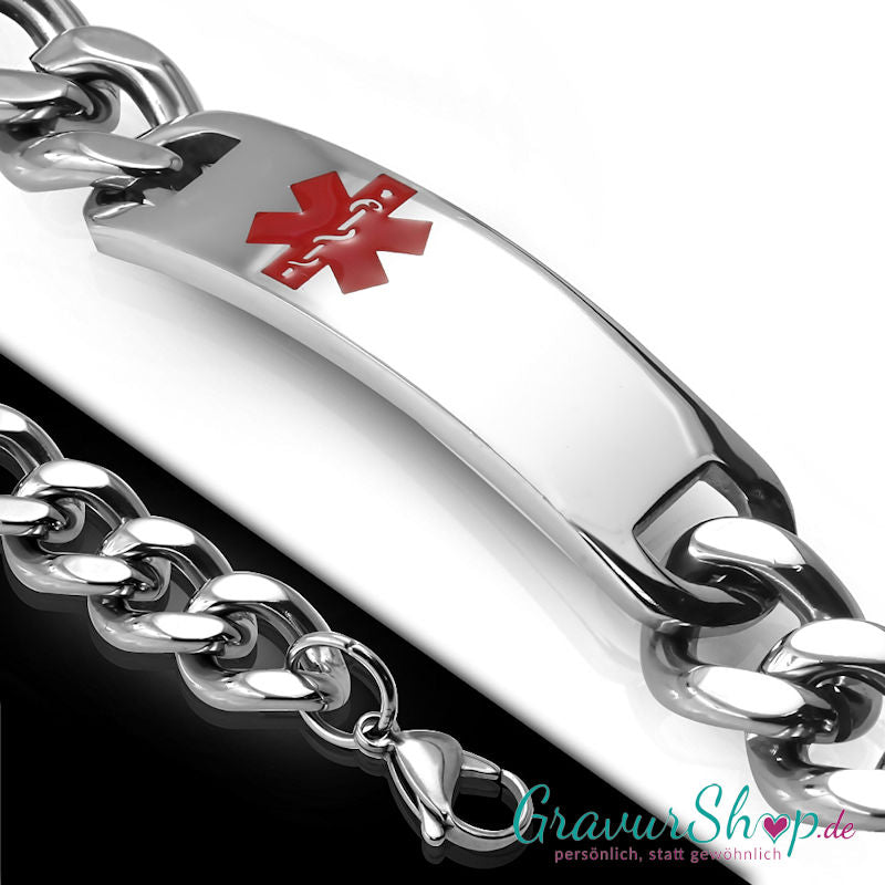Notfallarmband 03 mit Gravur