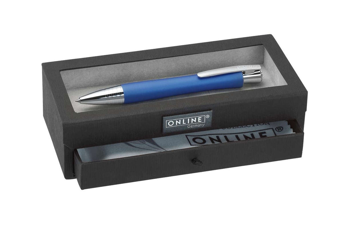 Online Cruiser Tintenroller blau mit Etui