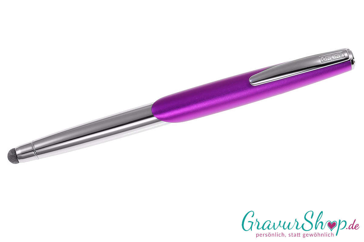 Online Icone Füller purple mit Lasergravur