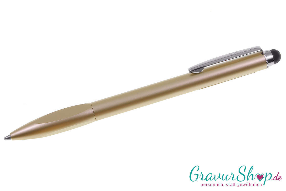 Online Kugelschreiber Best Ager champagne mit Gravur