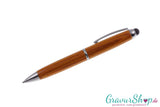 Online Stylus Mini Wood Kugelschreiber Bamboo mit Lasergravur