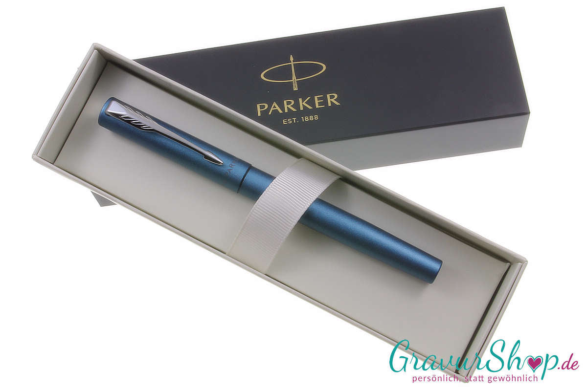 Stilvoller Parker Füllher Vector XL mattpetrol mit Etui