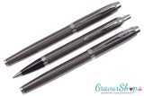 Parker IM Schreibset Dark Espresso Kuli Füller Tintenroller mit Gravur