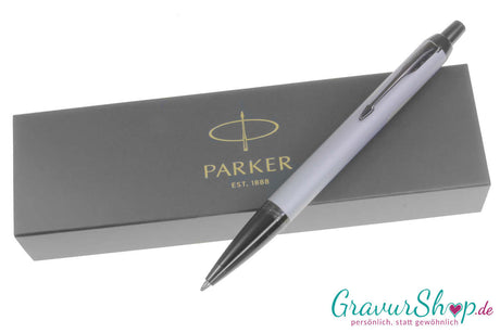 Parker Kugelschreiber IM Silber satiniert mit Etui