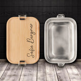 Personalisierte Lunchbox "Bambus" | Selbst gestalten und designen | Name, Text, Motive frei wählbar