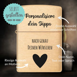 Original Zippo® Brass Brushed | Feuerzeug mit Gravur | Personalisiertes Sturmfeuerzeug