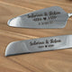 Graviertes Tortenmesser & Tortenheber Set | Personalisiertes Geschenk zur Hochzeit | Style 1