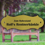 Schild für Bank * Model Nr. 31