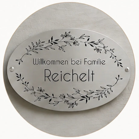 Schild Edelstahl - Gravurshop