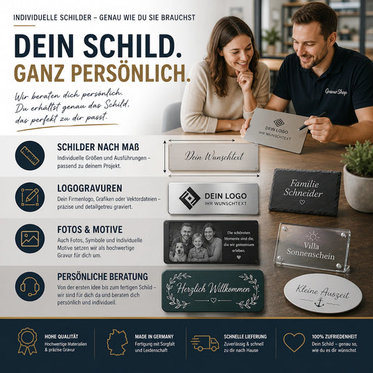 Schilder Gravur - Gravurshop
