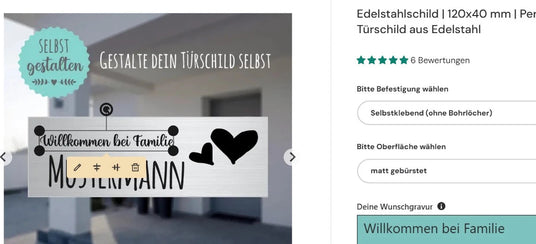 Schilder Gestalten - Gravurshop