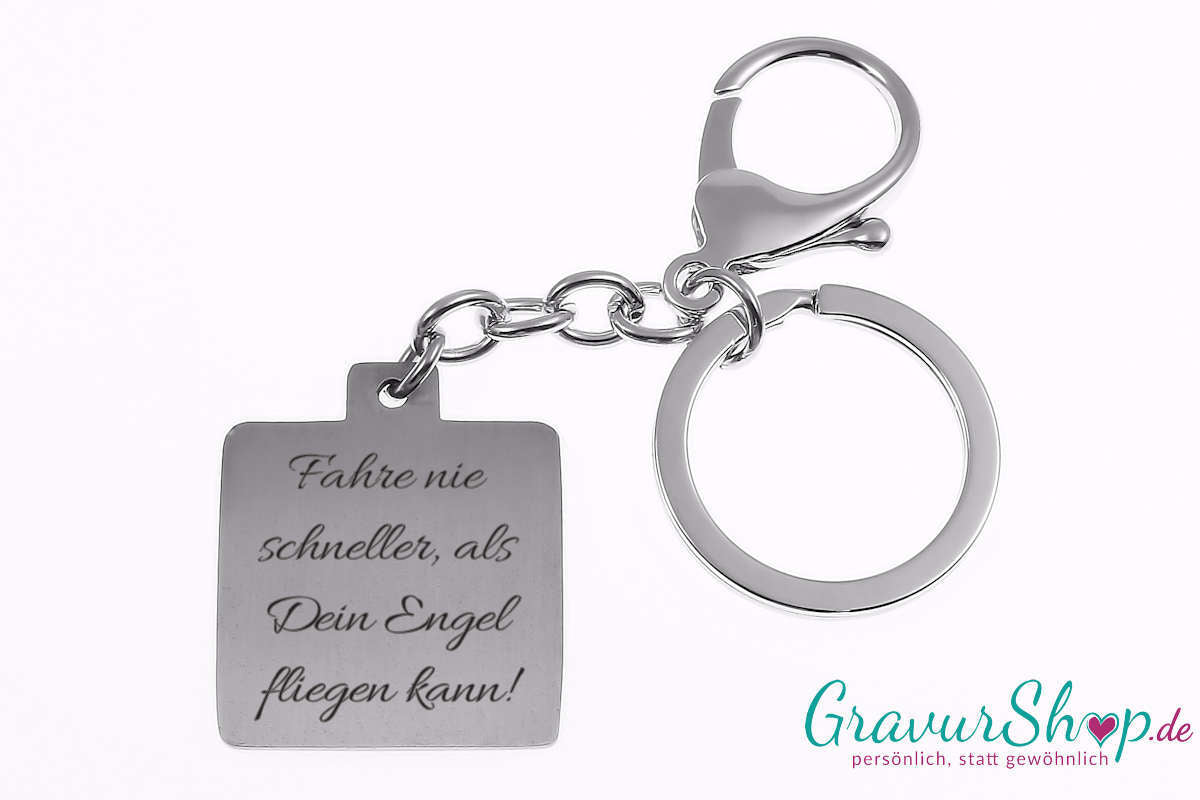 Schlüsselanhänger 18 mit Gravur Muster 1