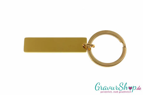 Schlüsselanhänger Nr. 12 gold mit Gravur