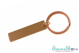 Schlüsselanhänger Nr. 12 rosegold personalisierbar