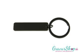 Schlüsselanhänger Nr. 12 schwarz mit Gravur