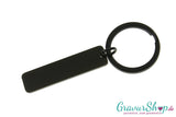Schlüsselanhänger Nr. 12 schwarz personalisierbar