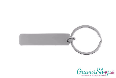 Schlüsselanhänger Nr. 12 silber  mit Gravur