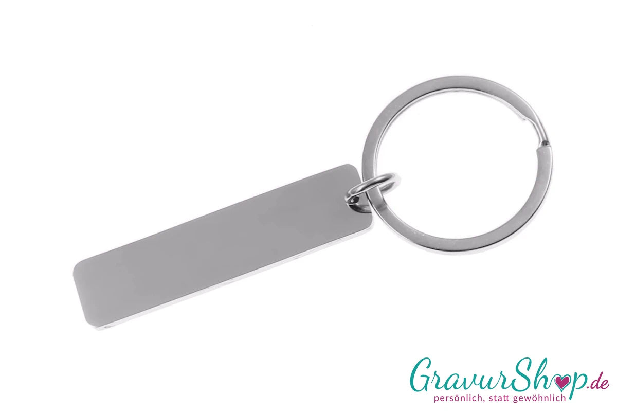 Schlüsselanhänger Nr. 12 silber personalisierbar