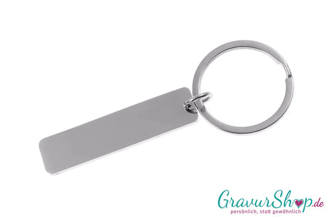 Schlüsselanhänger Nr. 12 silber personalisierbar
