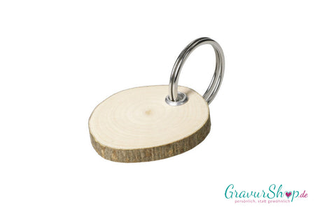 Schlüsselanhänger Holzscheibe mit Gravur Liebe Nr. 11 Bild 3