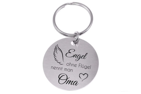 Schlüsselanhänger 61 Oma Style 6, 2 mm stark – personalisiert mit deinem Namen