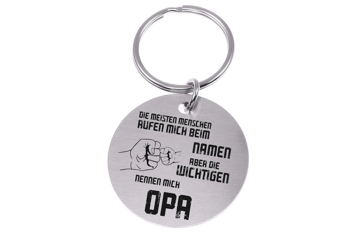 Schlüsselanhänger 61  Opa  Style 4 mit Gravur