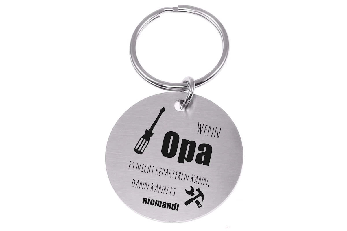 Schlüsselanhänger 61  Opa  Style 5 mit Gravur