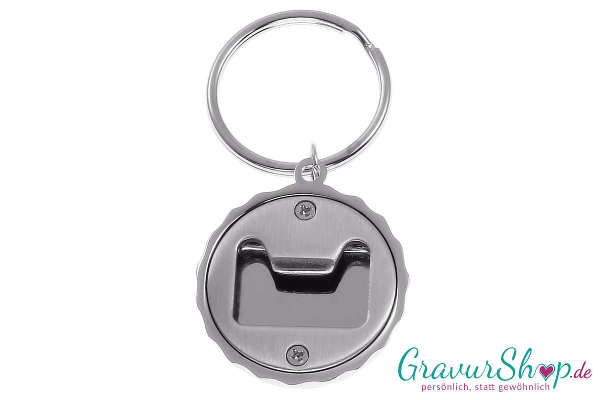 Schlüsselanhänger 65 Flaschenöffner mit Gravur