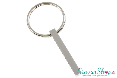 Säulen Schlüsselanhänger silber mit Gravur