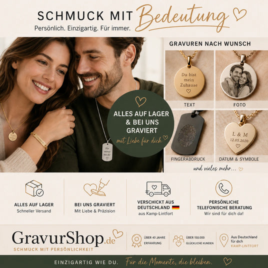 GravurShop Schmuck Personalisiert Gründe warum wir 