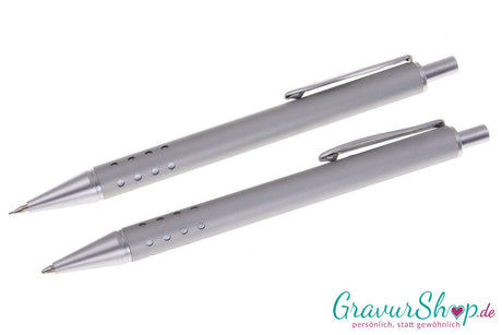 Schreibset 17 Silber Aluminium mit Gravur Bild 4