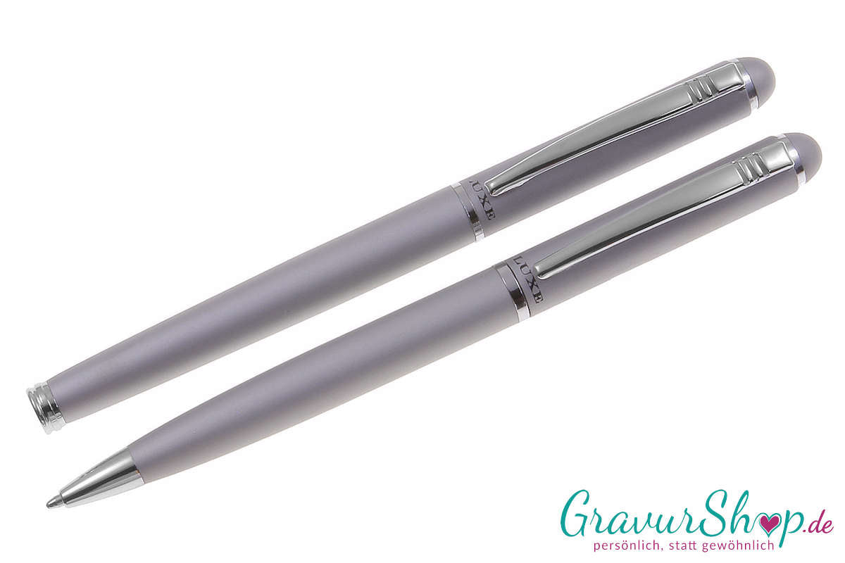 Schreibset 09 mit Gravur, Kugelschreiber und Rollerball von LUXE