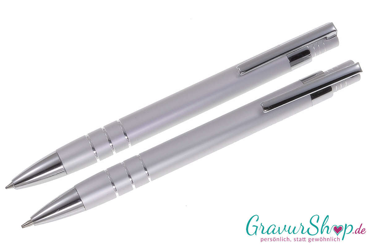 Schreibset 26 mit Gravur Silber
