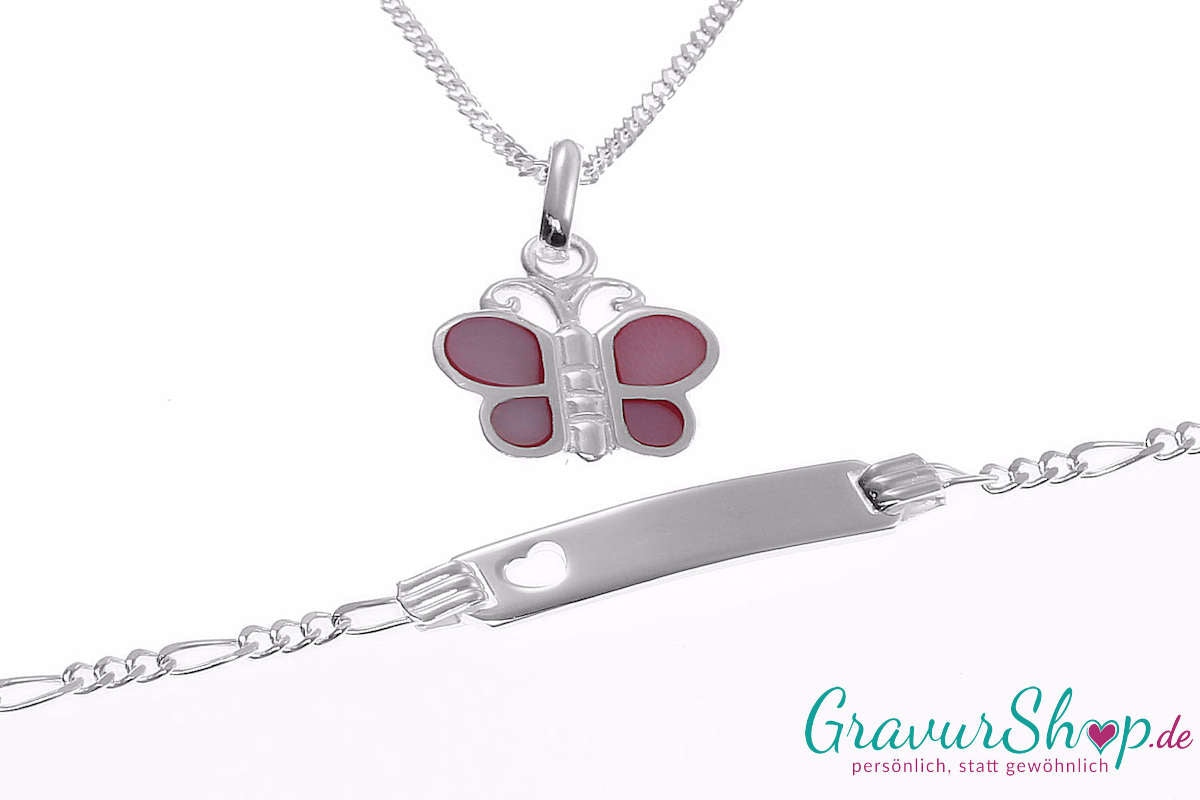 Kinder Silberset 19 mit Gravur