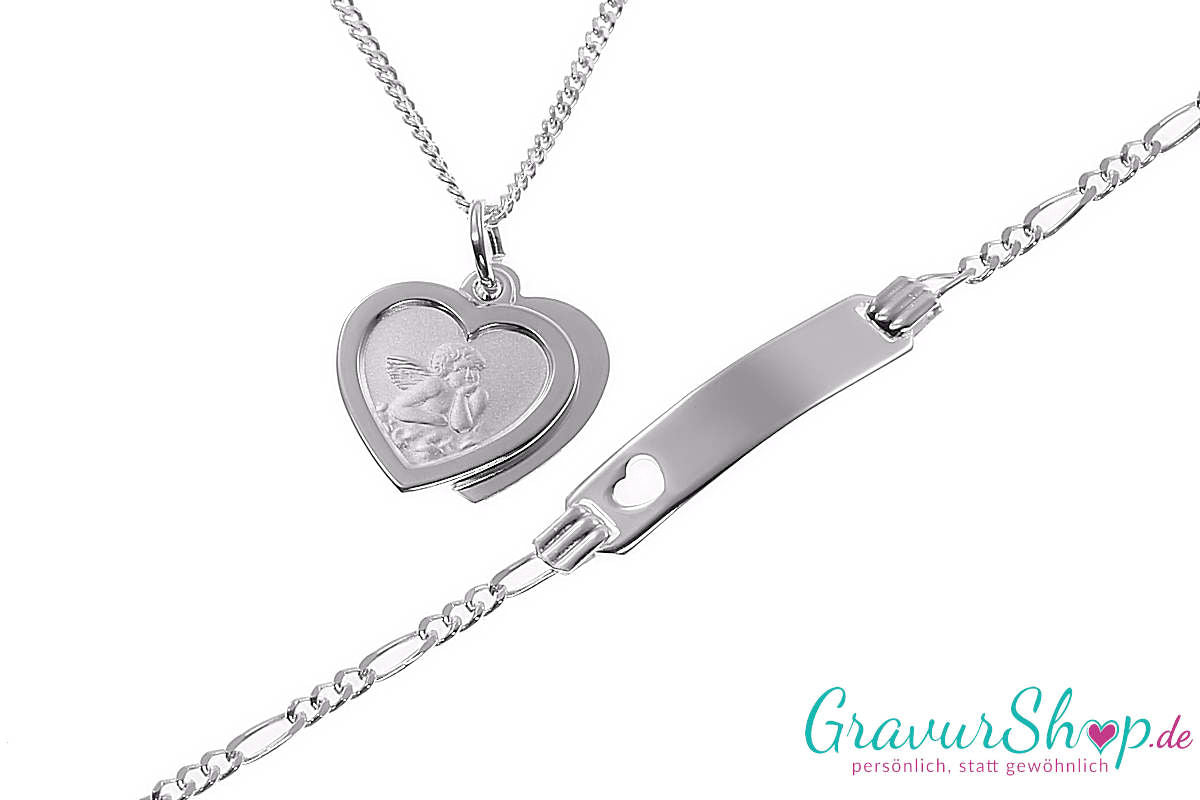 Kinder Silberset 10 mit Gravur