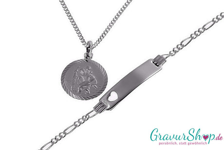 Kinder Silberset 06 mit Gravur