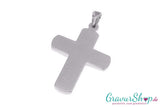 925er Silber Kreuz 01 mit Gravur Rückseite