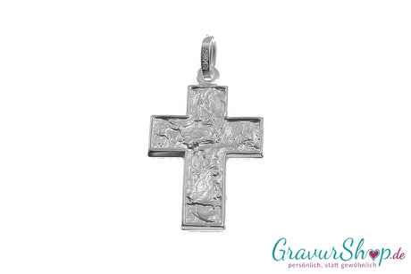 925er Silber Kreuz 11 Eis Struktur