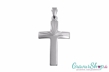 925/000 Silber Kreuz 12 mit Gravur