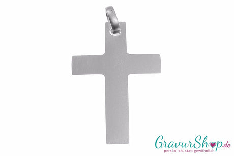 925/000 Silber Kreuz matt 14 Rückseite