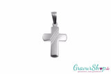 925er Silber Kreuz 17 mit Gravur