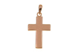 925er Silber Kreuz rosegold 03 mit Gravur