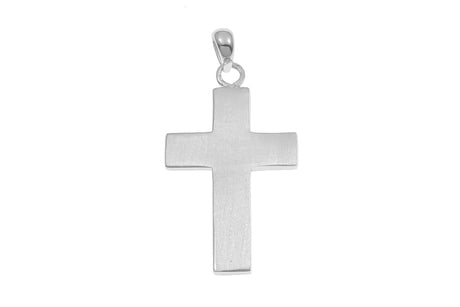 925er Silber Kreuz matt 03 Rückseite