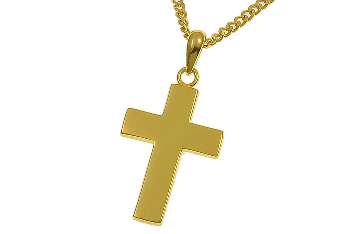 925er Silber Kreuz vergoldet 03