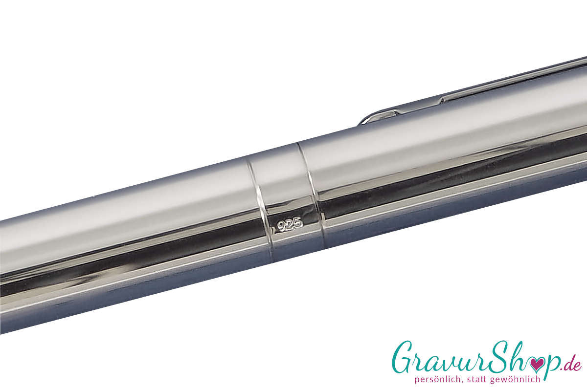 Kugelschreiber 38 mit Gravur 925 Silber